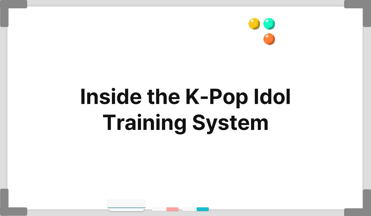 Inside the K-Pop Idol Training System 1