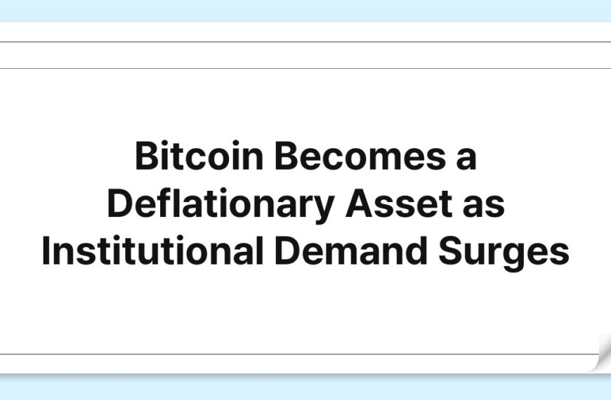 Bitcoin Becomes a Deflationary Asset as Institutional Demand Surges 5