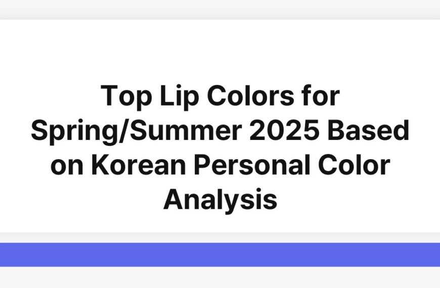 Top Lip Colors for Spring/Summer 2025 Based on Korean Personal Color Analysis 7